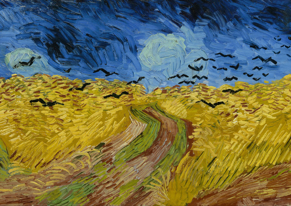 quadro Van Gogh "Campo di grano con corvi"  
