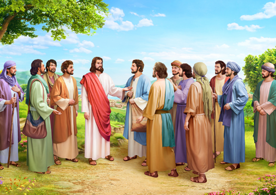 Gesù parla ai dodici apostoli