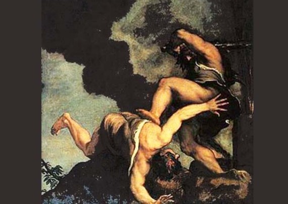 Tiziano: Caino uccide Abele