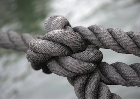 grosso nodo in una corda