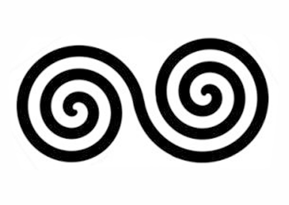 Doppia spirale in orizzontale
