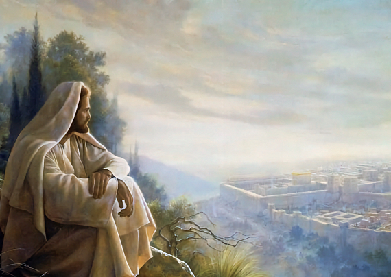 Gesù sul monte degli ulivi